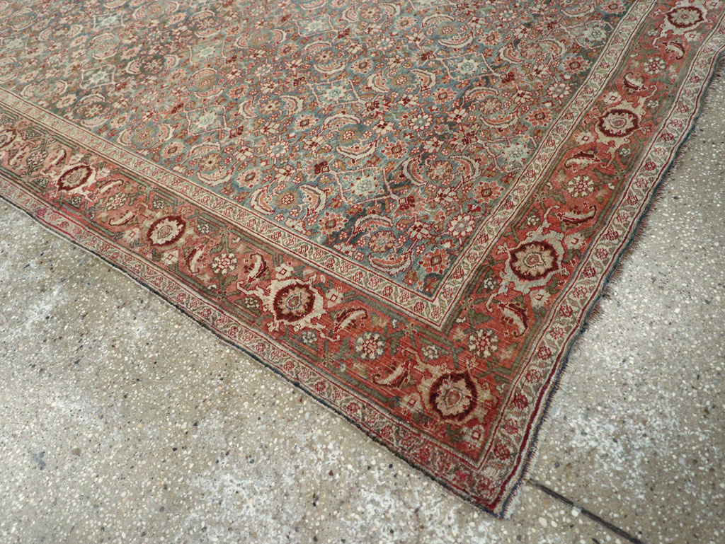 Antique Persian Bidjar Wide Gallery Runner, No.27665 - Galerie Shabab