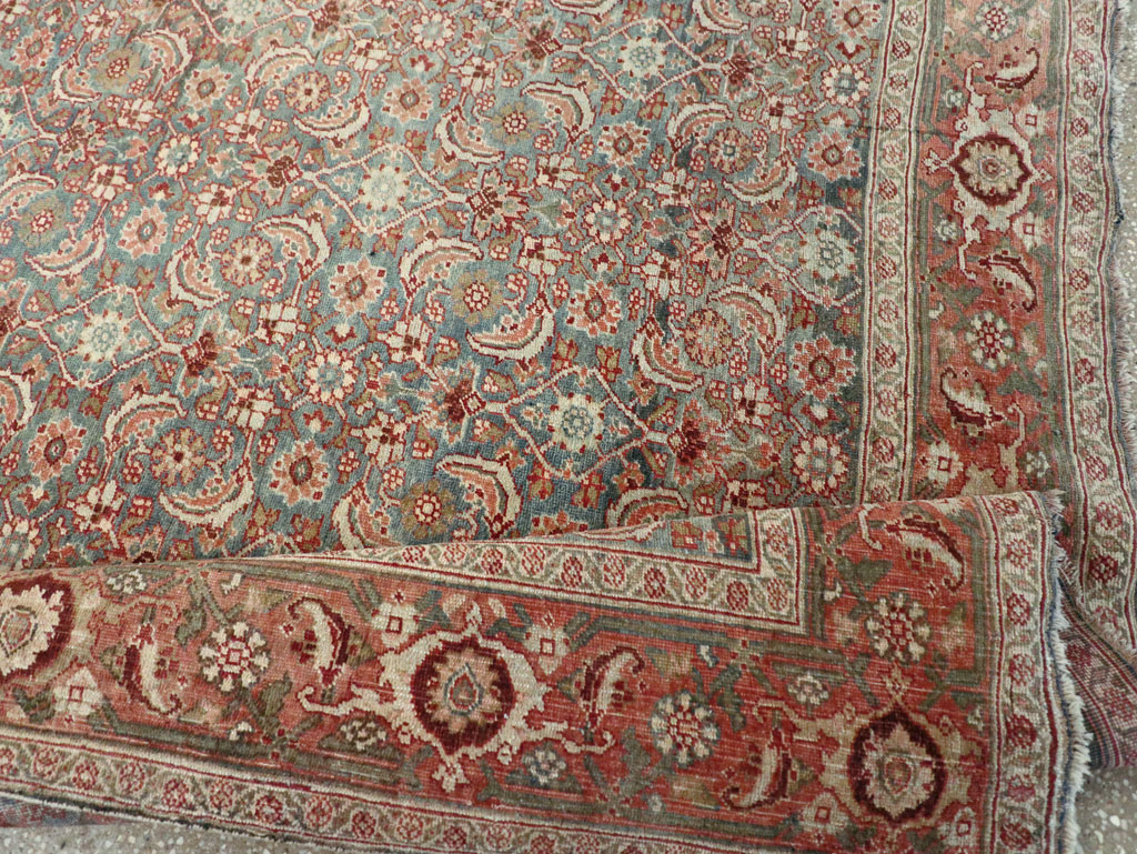 Antique Persian Bidjar Wide Gallery Runner, No.27665 - Galerie Shabab