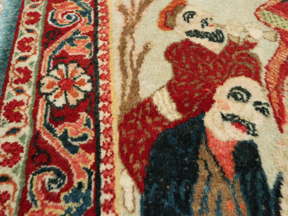 Vintage Persian Pictorial Sarouk, No.27667 - Galerie Shabab