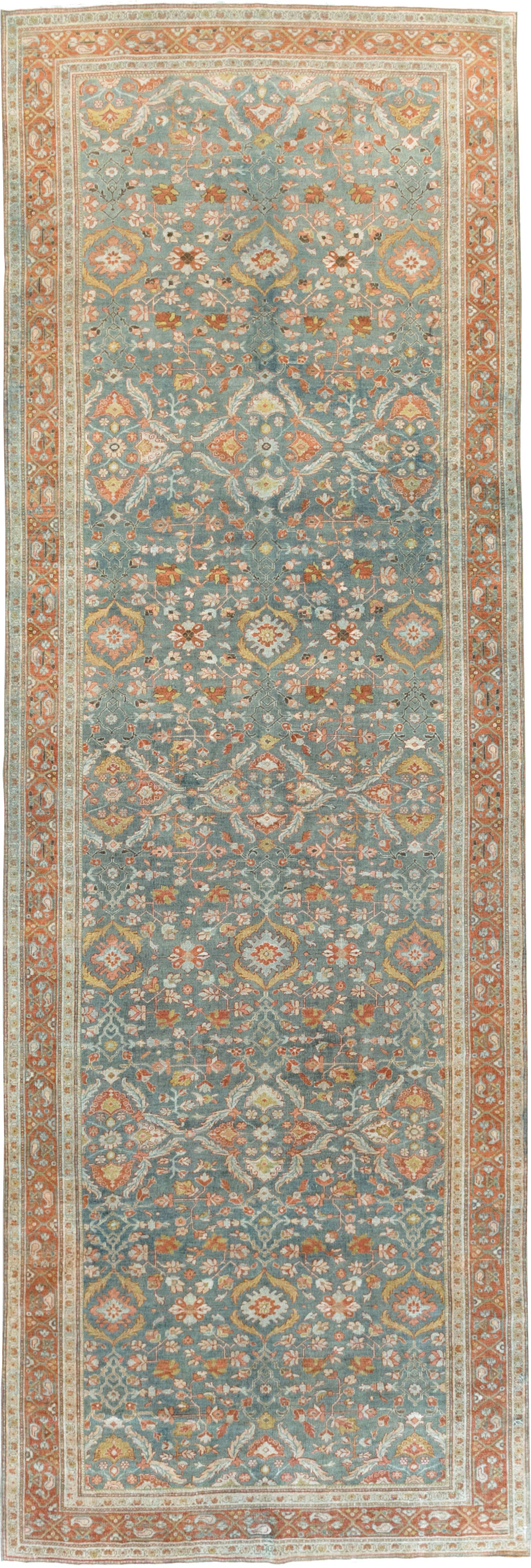 Antique Persian Sarouk Large Gallery Carpet, No.27670 - Galerie Shabab
