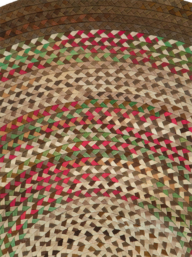 Vintage American Braid Rug, No.27671 - Galerie Shabab