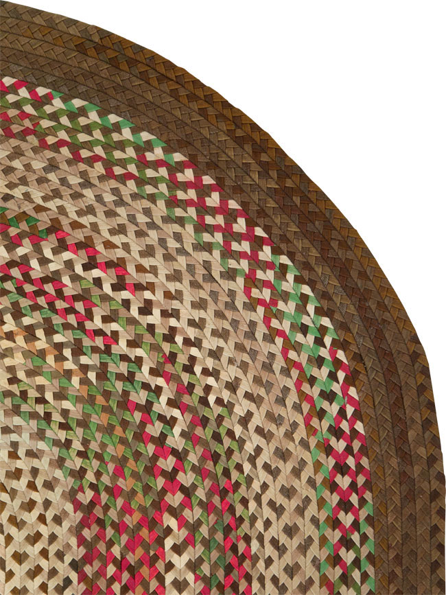 Vintage American Braid Rug, No.27671 - Galerie Shabab