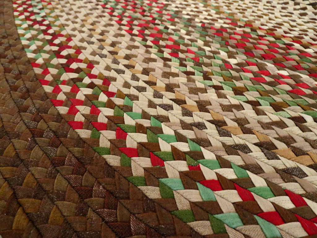 Vintage American Braid Rug, No.27671 - Galerie Shabab