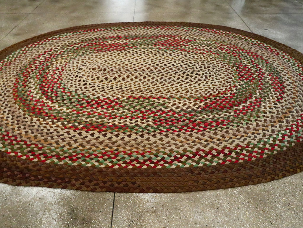 Vintage American Braid Rug, No.27671 - Galerie Shabab