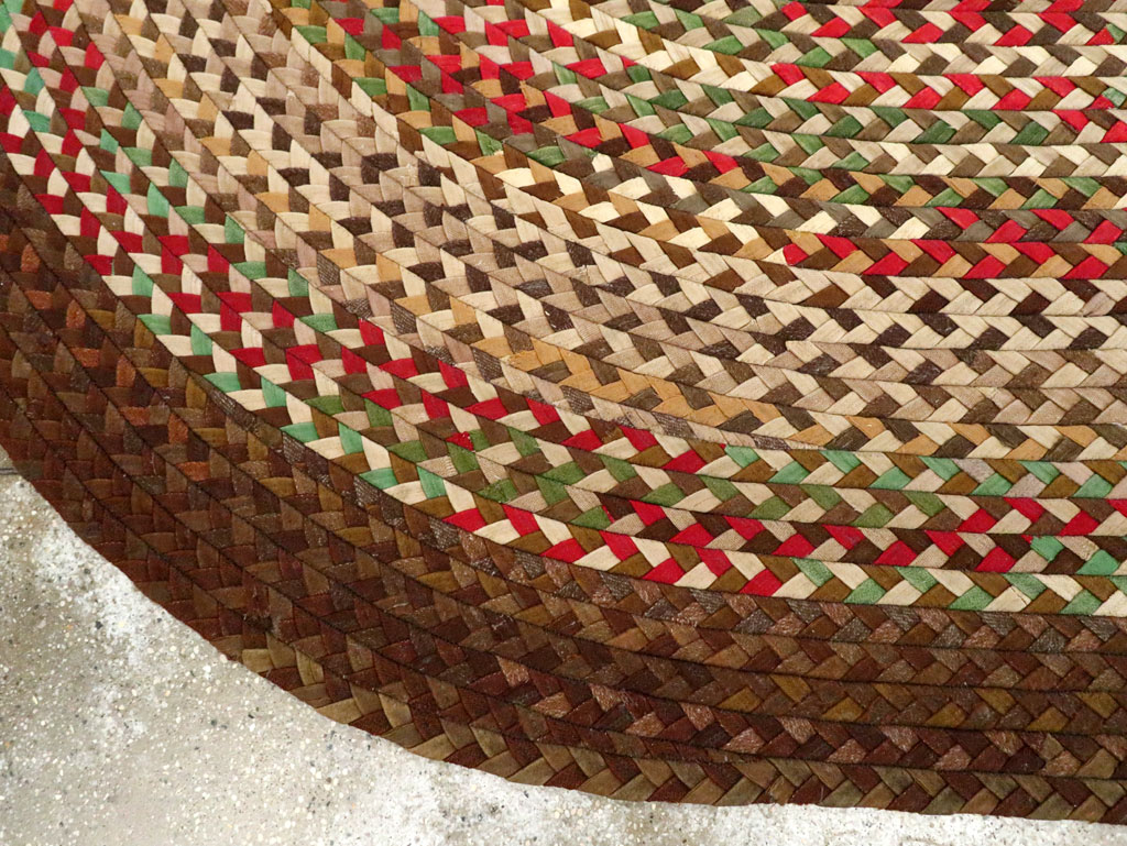 Vintage American Braid Rug, No.27671 - Galerie Shabab