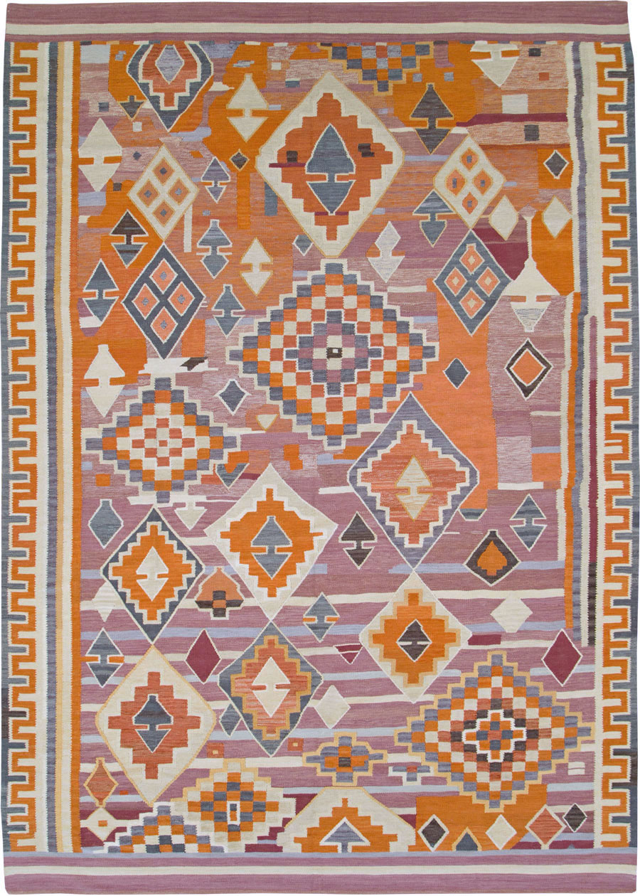 Modern Turkish Flatweave, No.27683 - Galerie Shabab