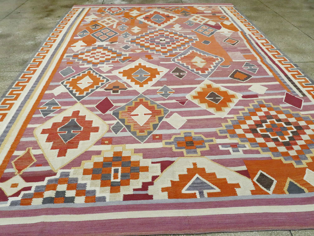 Modern Turkish Flatweave, No.27683 - Galerie Shabab