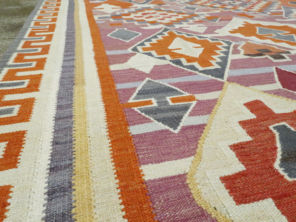 Modern Turkish Flatweave, No.27683 - Galerie Shabab