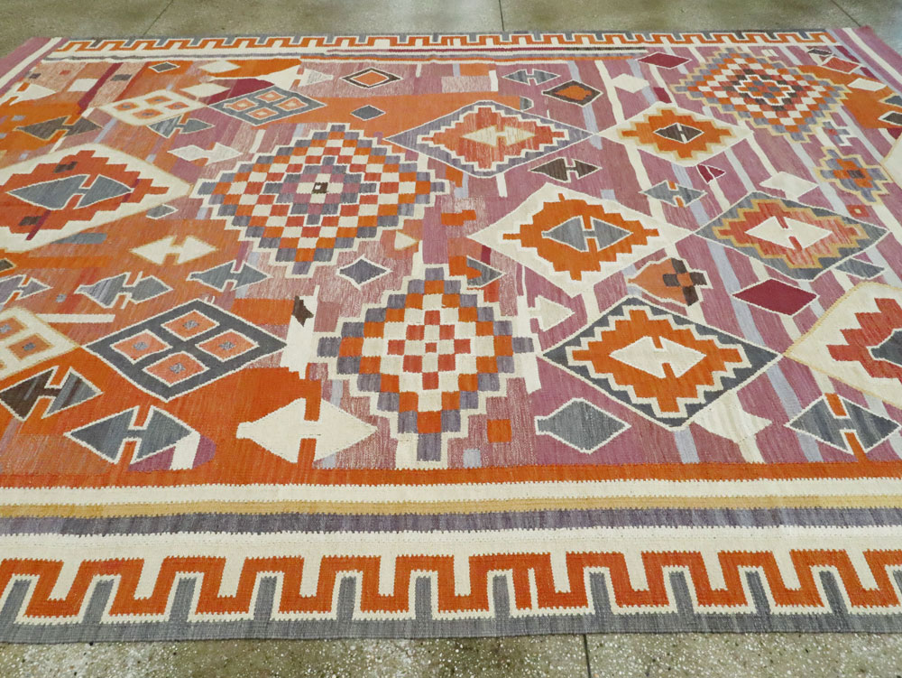 Modern Turkish Flatweave, No.27683 - Galerie Shabab