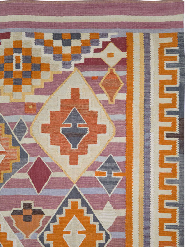 Modern Turkish Flatweave, No.27683 - Galerie Shabab