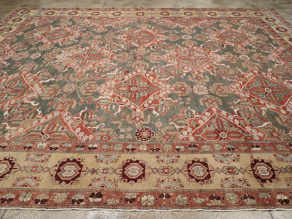 Antique Persian Bakhtiari Large Carpet, No.27692 - Galerie Shabab