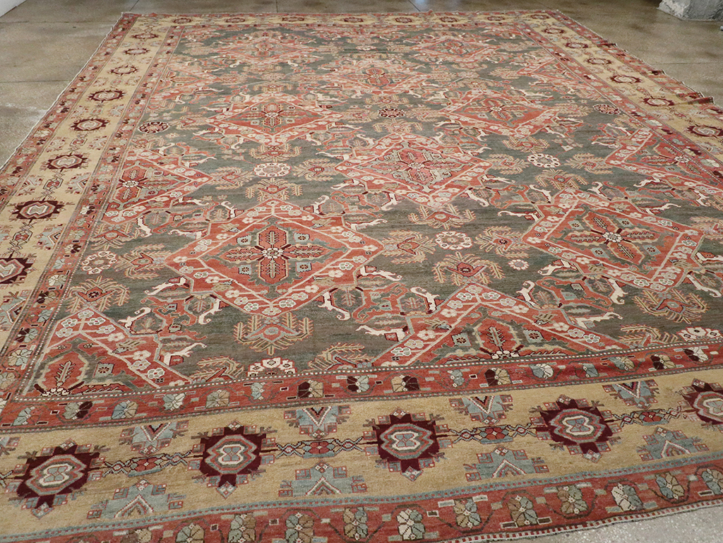 Antique Persian Bakhtiari Large Carpet, No.27692 - Galerie Shabab