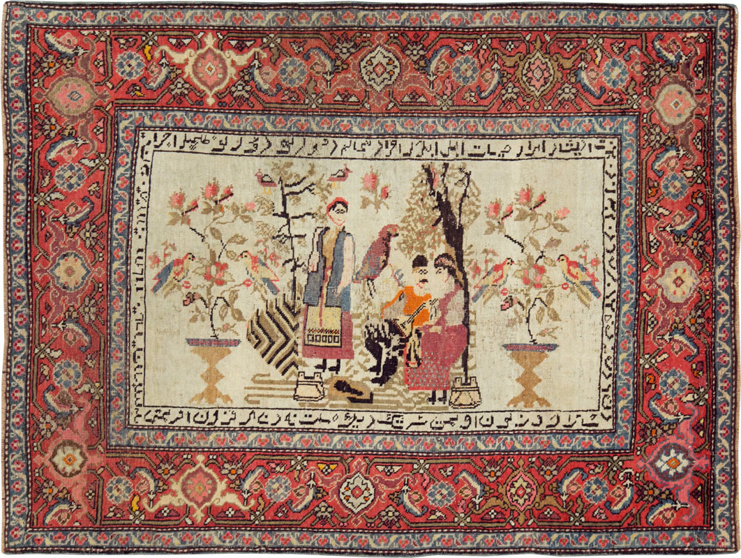Antique Pictorial Karabagh Rug, No.27693 - Galerie Shabab