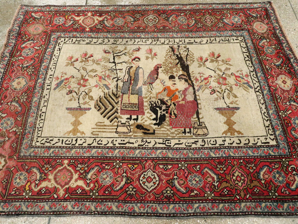 Antique Pictorial Karabagh Rug, No.27693 - Galerie Shabab