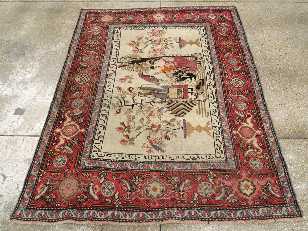 Antique Pictorial Karabagh Rug, No.27693 - Galerie Shabab