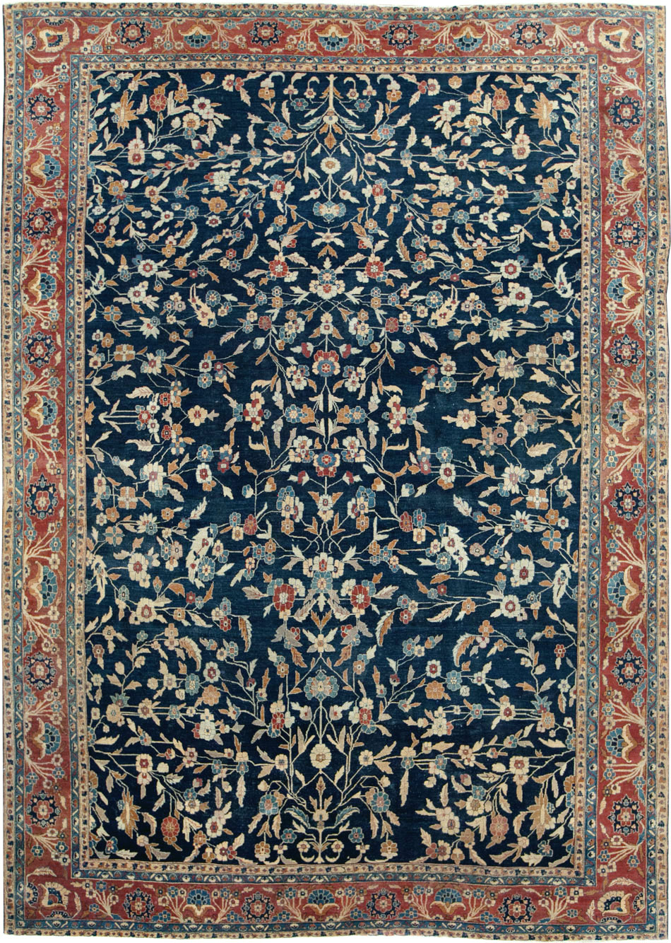 Vintage Indian Lahore Large Room Size Carpet, No.27702 - Galerie Shabab