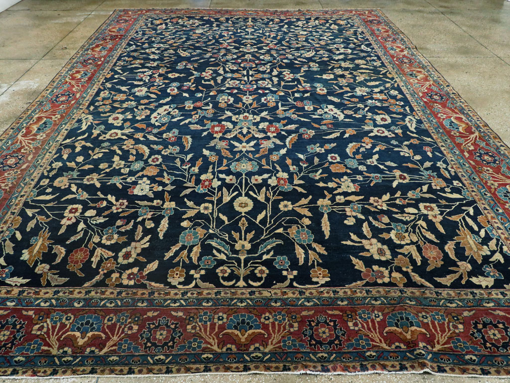 Vintage Indian Lahore Large Room Size Carpet, No.27702 - Galerie Shabab