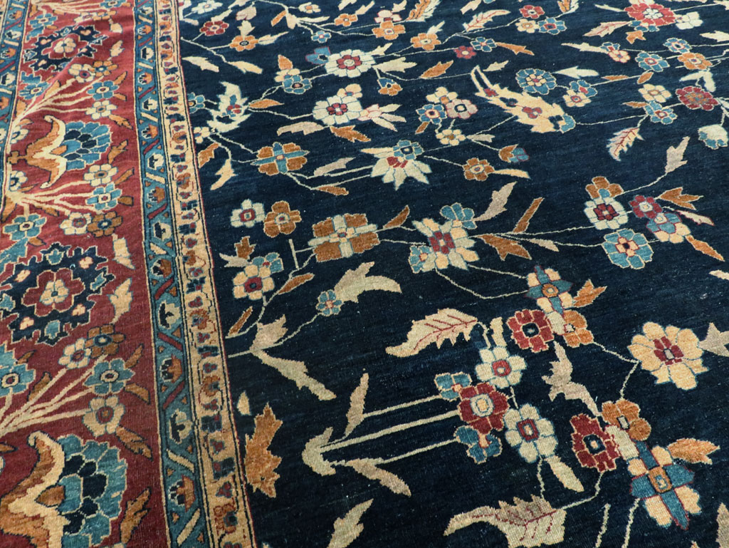 Vintage Indian Lahore Large Room Size Carpet, No.27702 - Galerie Shabab