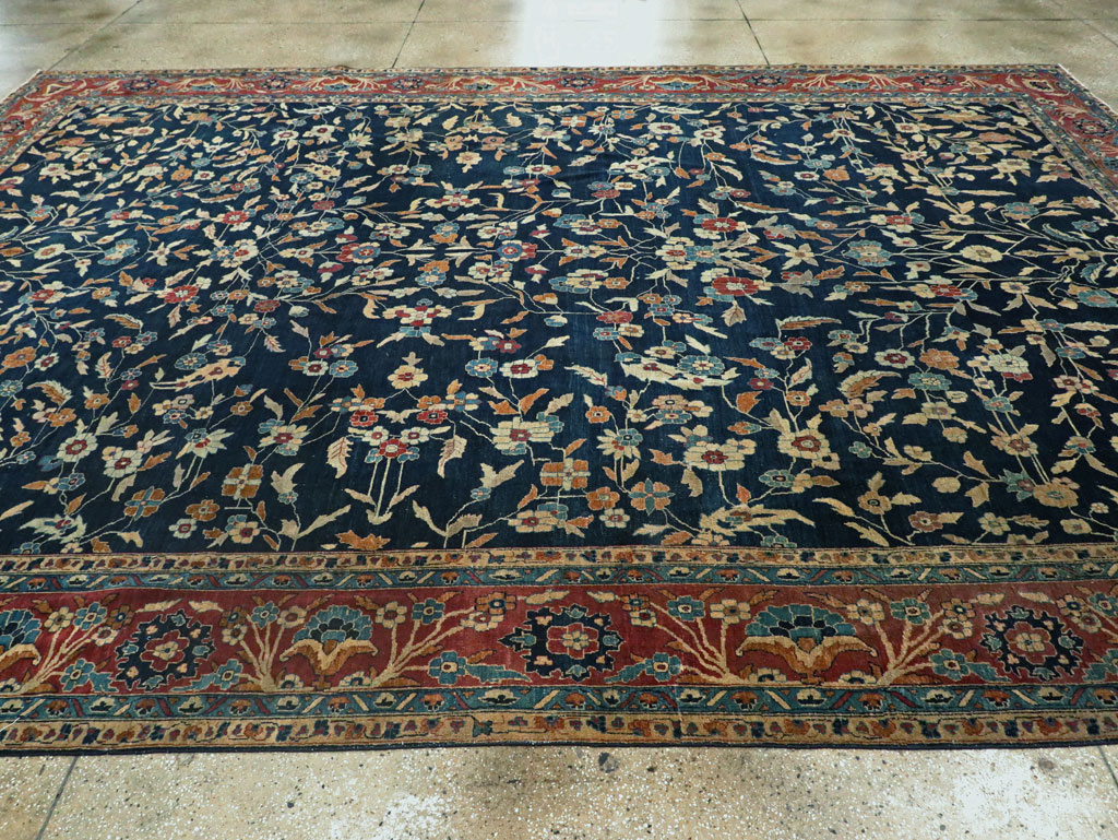 Vintage Indian Lahore Large Room Size Carpet, No.27702 - Galerie Shabab