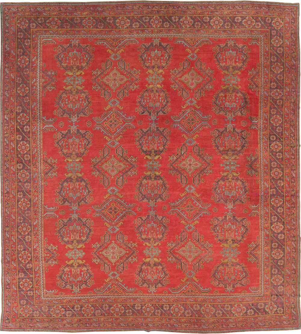 Antique Turkish Square Oushak, No.27709 - Galerie Shabab