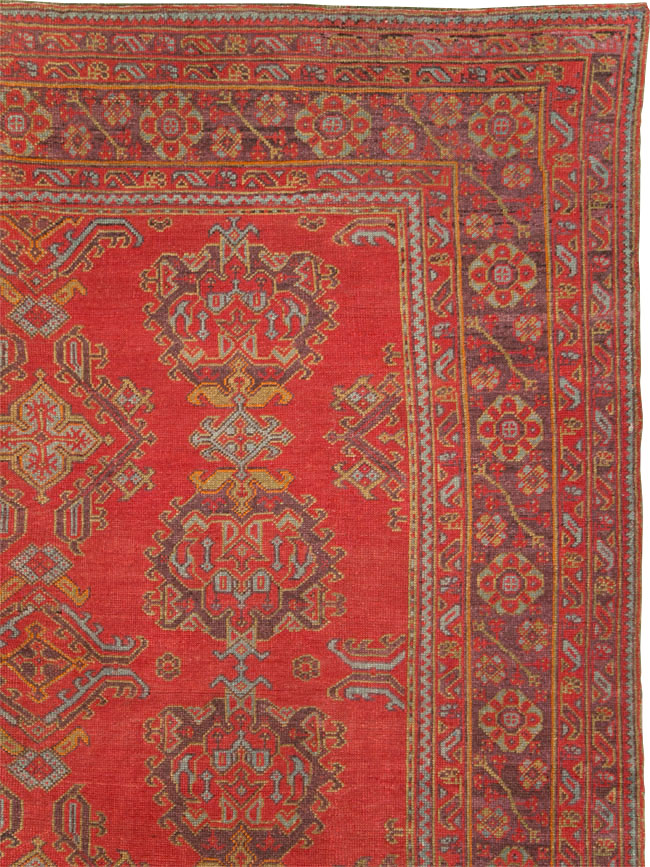 Antique Turkish Square Oushak, No.27709 - Galerie Shabab