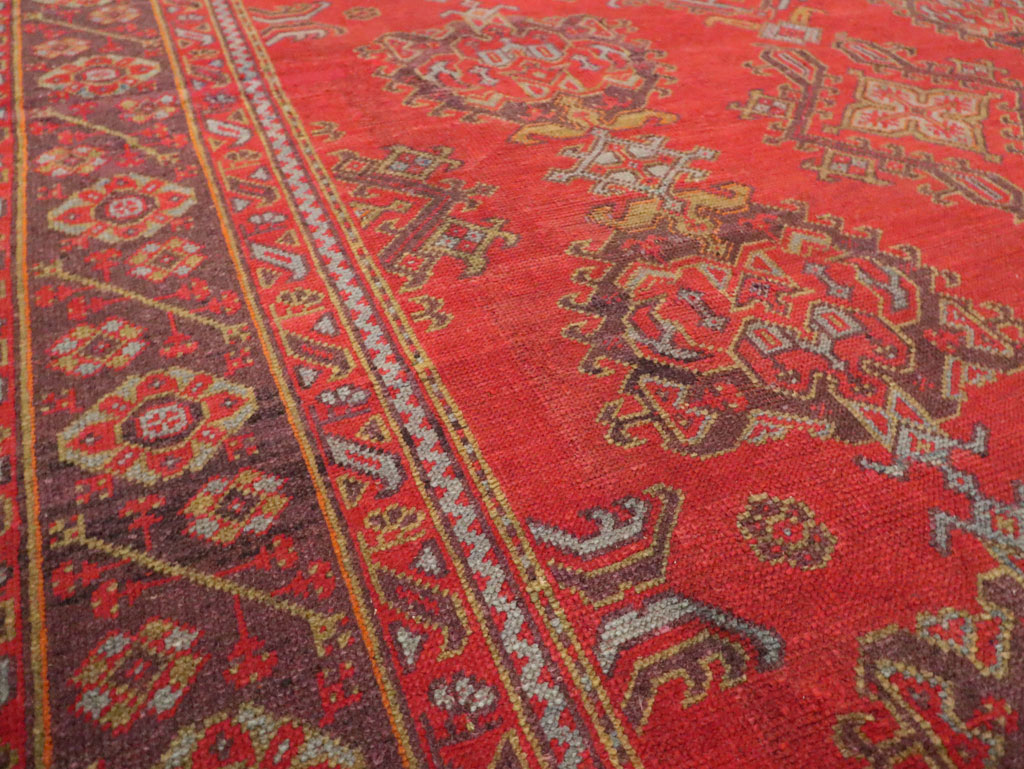 Antique Turkish Square Oushak, No.27709 - Galerie Shabab