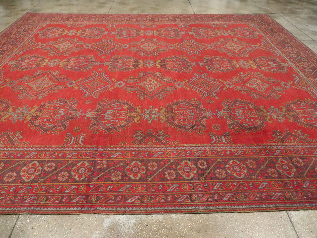 Antique Turkish Square Oushak, No.27709 - Galerie Shabab