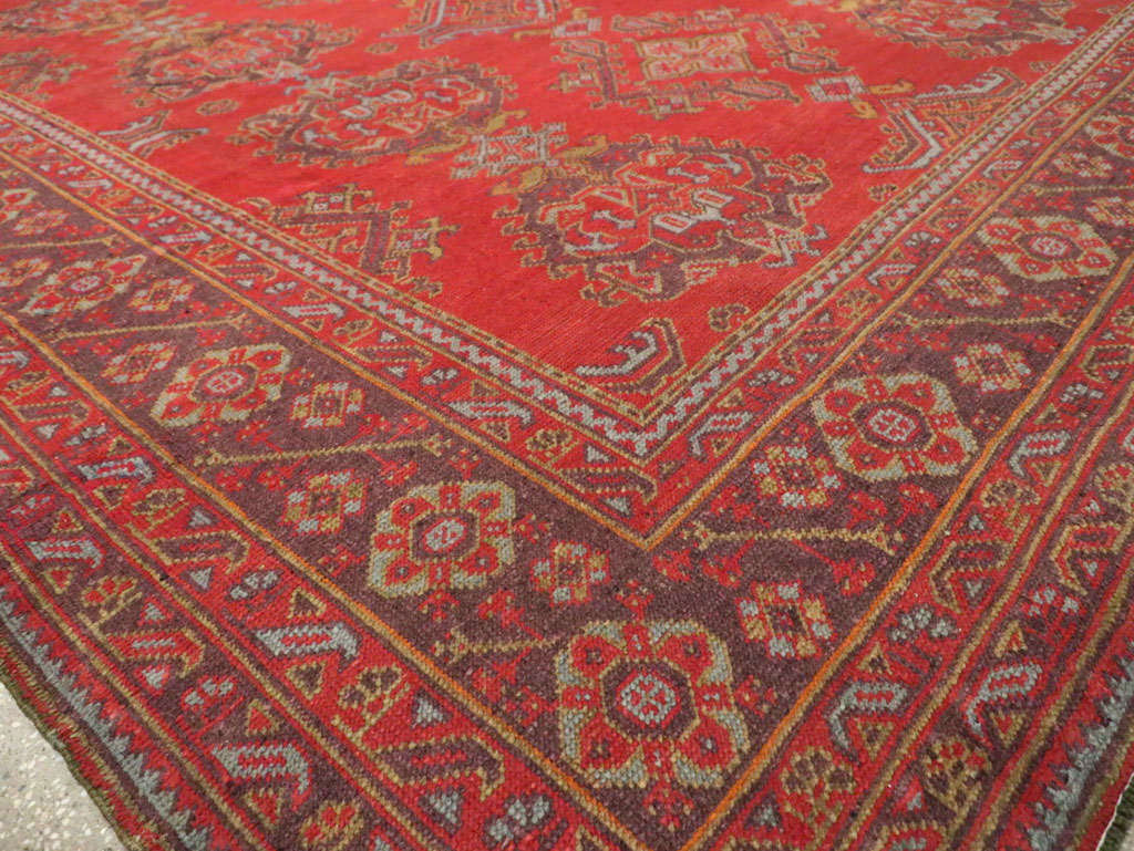 Antique Turkish Square Oushak, No.27709 - Galerie Shabab
