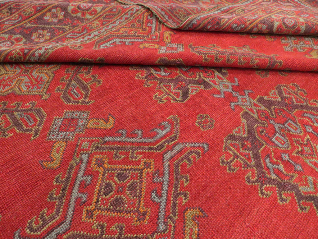 Antique Turkish Square Oushak, No.27709 - Galerie Shabab