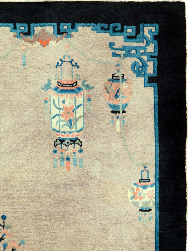 Vintage Chinese Peking Rug, No.27716 - Galerie Shabab