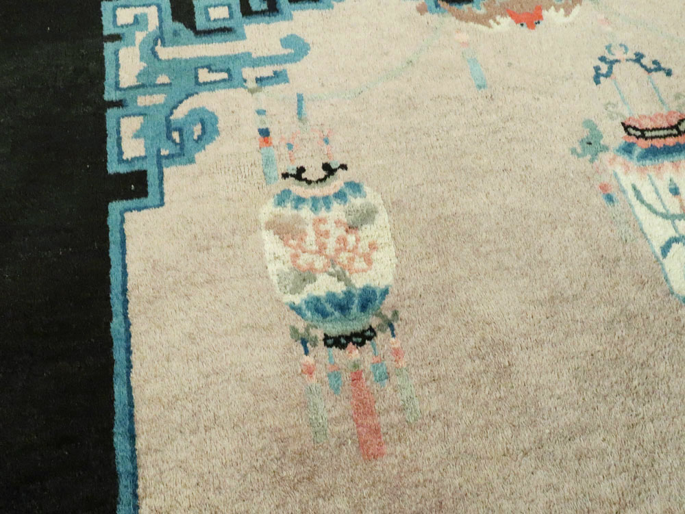 Vintage Chinese Peking Rug, No.27716 - Galerie Shabab