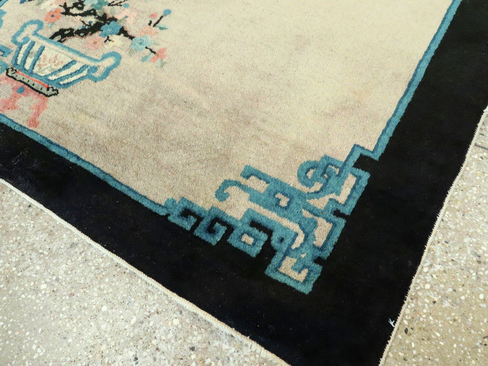 Vintage Chinese Peking Rug, No.27716 - Galerie Shabab