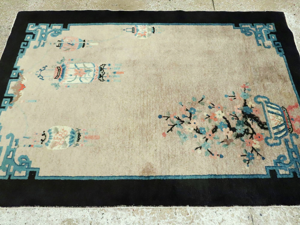 Vintage Chinese Peking Rug, No.27716 - Galerie Shabab