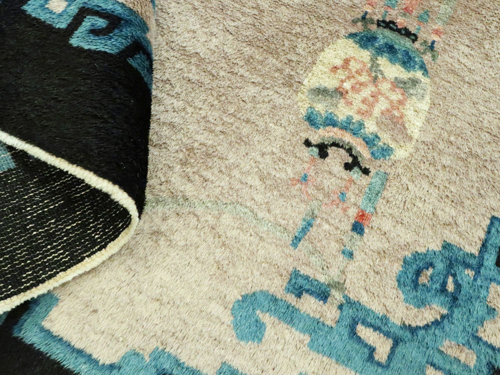 Vintage Chinese Peking Rug, No.27716 - Galerie Shabab