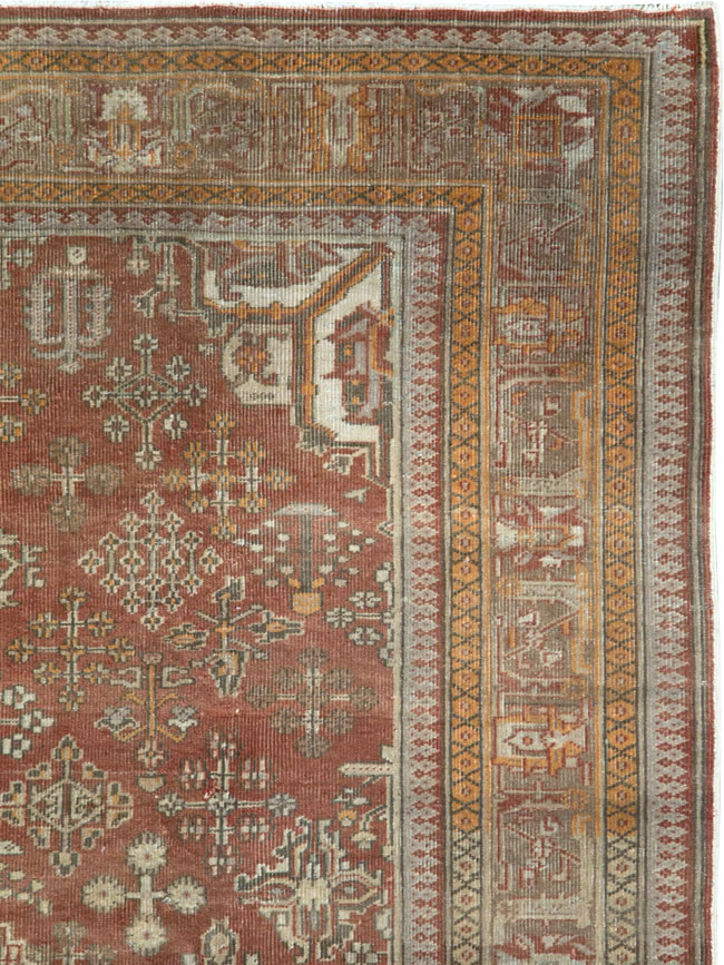 Vintage Persian Joshegan Square Accent Carpet, No.27724 - Galerie Shabab