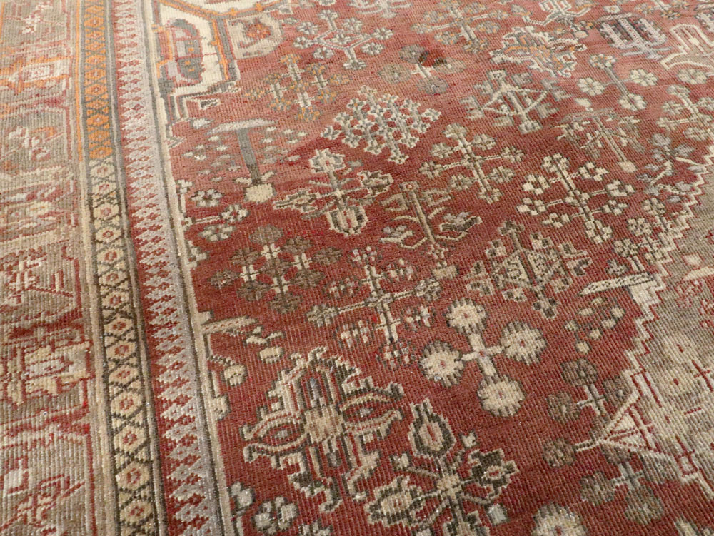 Vintage Persian Joshegan Square Accent Carpet, No.27724 - Galerie Shabab