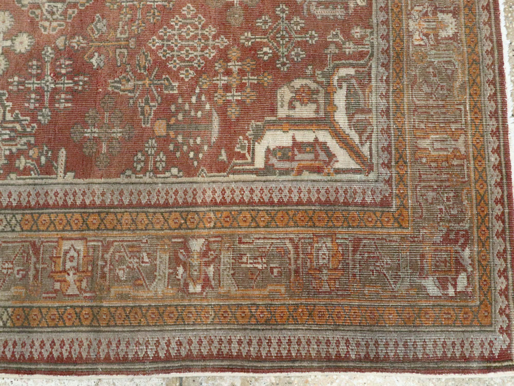 Vintage Persian Joshegan Square Accent Carpet, No.27724 - Galerie Shabab
