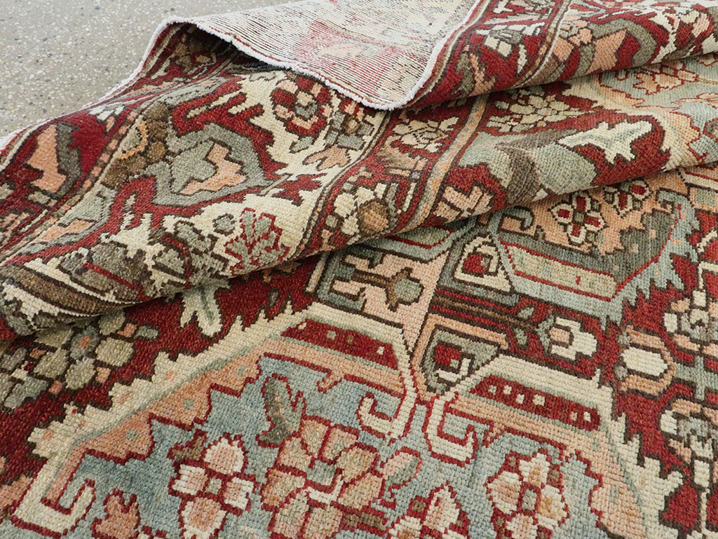 Vintage Persian Bakhtiari Square Room Size Carpet, No.27727 - Galerie Shabab