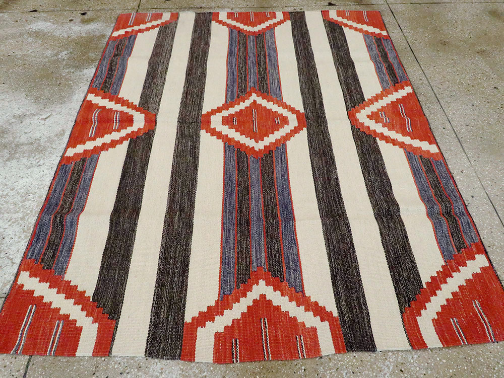 Modern Turkish Flatweave, No.27731 - Galerie Shabab