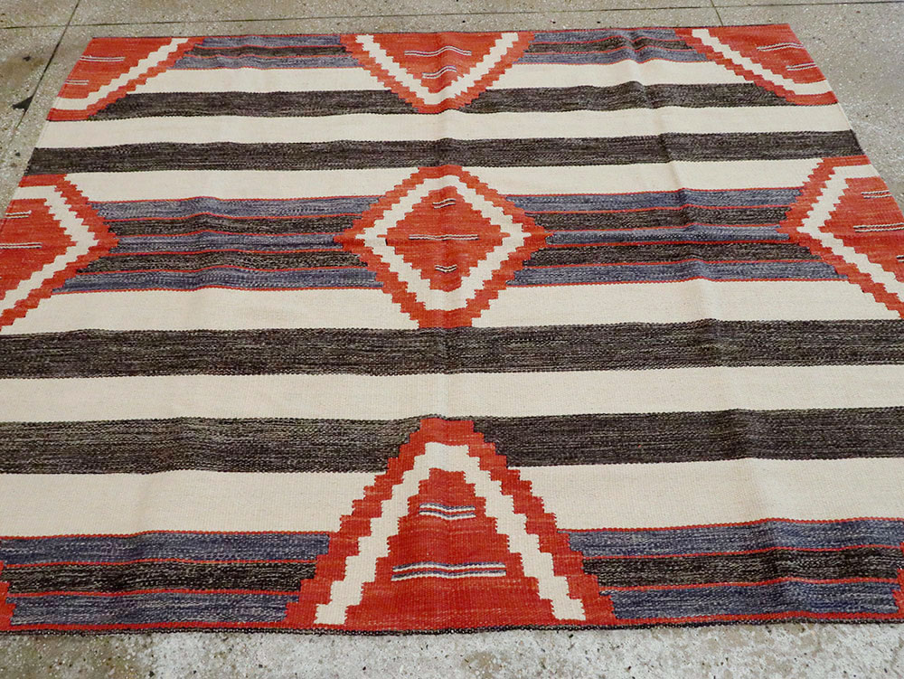 Modern Turkish Flatweave, No.27731 - Galerie Shabab