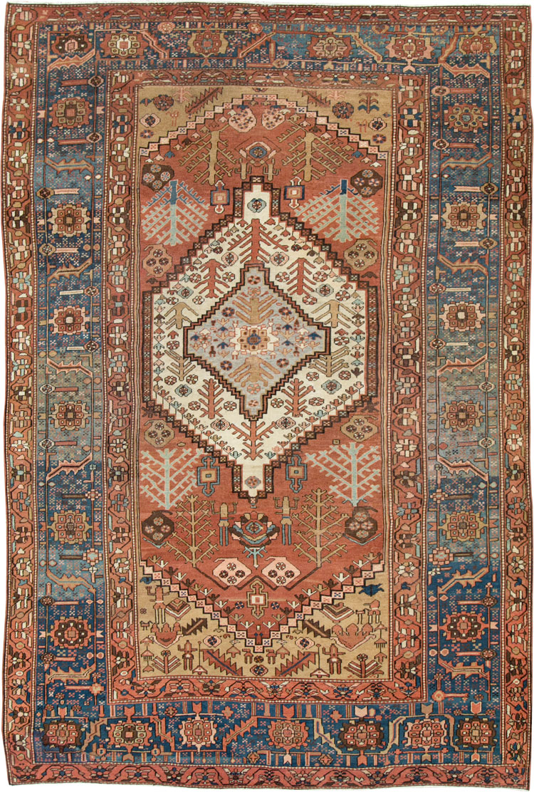 Antique Persian Bakshaish Room Size Carpet, No.27738 - Galerie Shabab