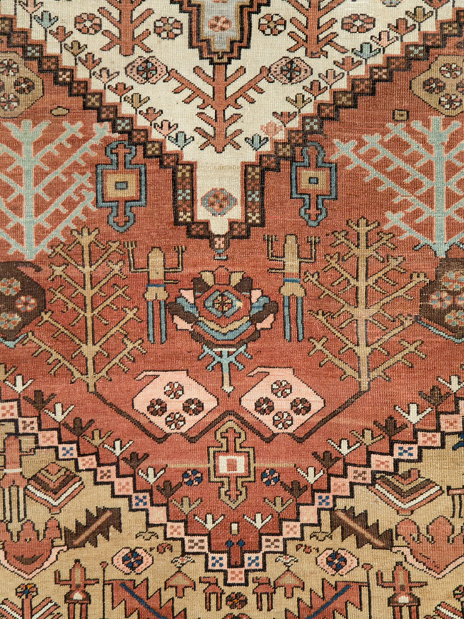 Antique Persian Bakshaish Room Size Carpet, No.27738 - Galerie Shabab