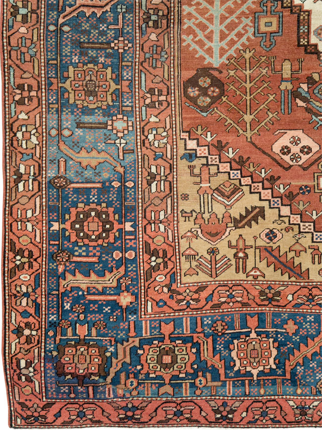 Antique Persian Bakshaish Room Size Carpet, No.27738 - Galerie Shabab