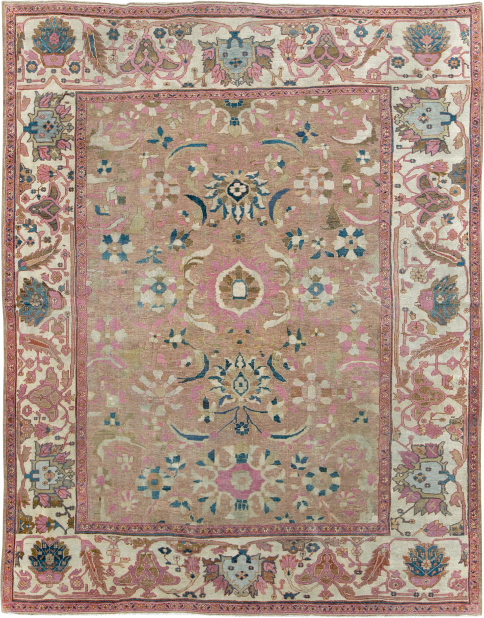Antique Persian Sultanabad Room Size Carpet, No.27739 - Galerie Shabab