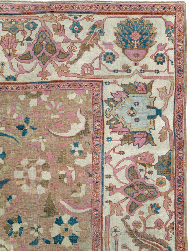 Antique Persian Sultanabad Room Size Carpet, No.27739 - Galerie Shabab