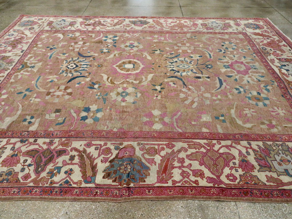 Antique Persian Sultanabad Room Size Carpet, No.27739 - Galerie Shabab