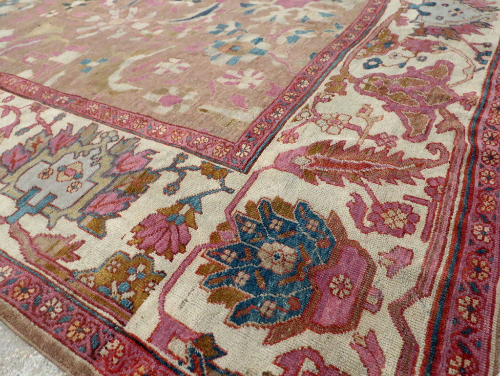Antique Persian Sultanabad Room Size Carpet, No.27739 - Galerie Shabab