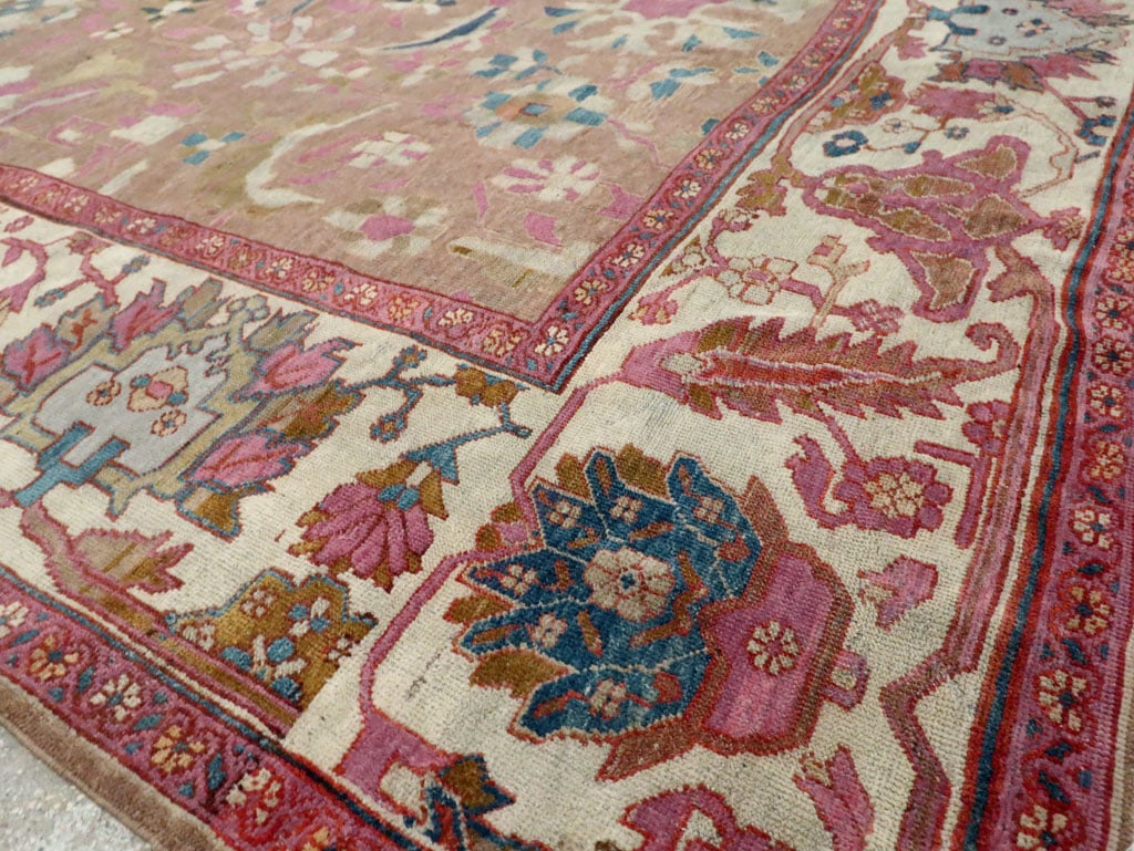Antique Persian Sultanabad Room Size Carpet, No.27739 - Galerie Shabab