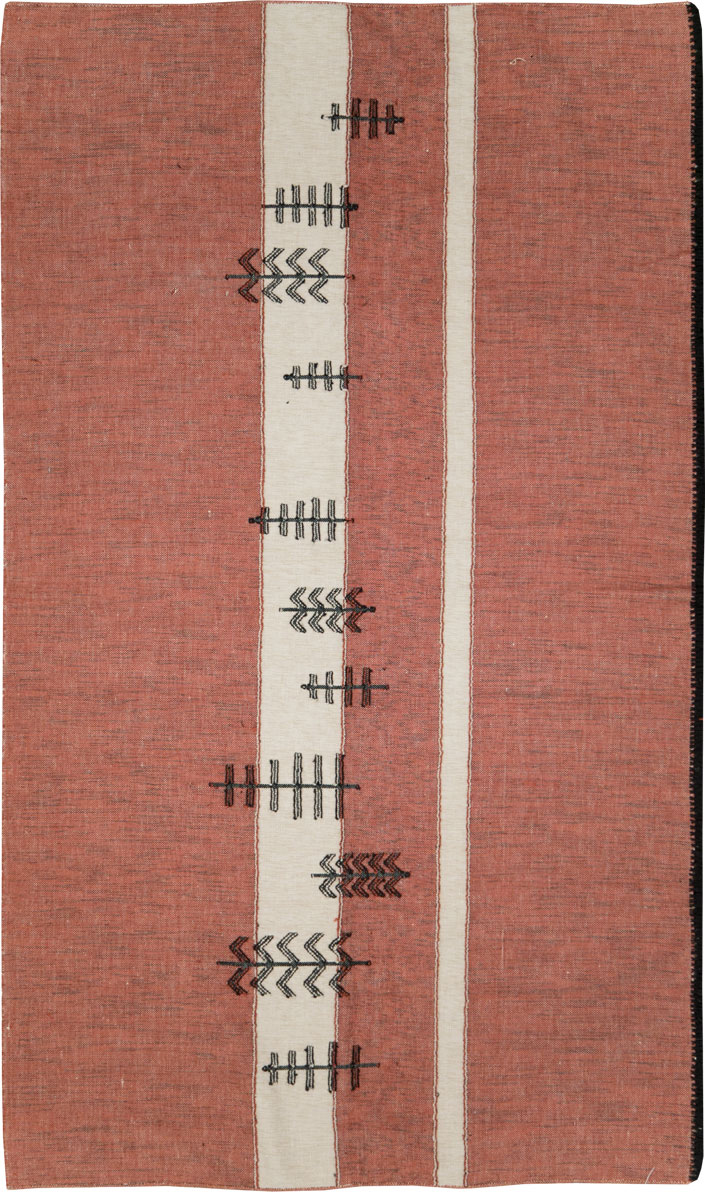 Vintage Ecuadorian Textile Flatweave, No.27742 - Galerie Shabab