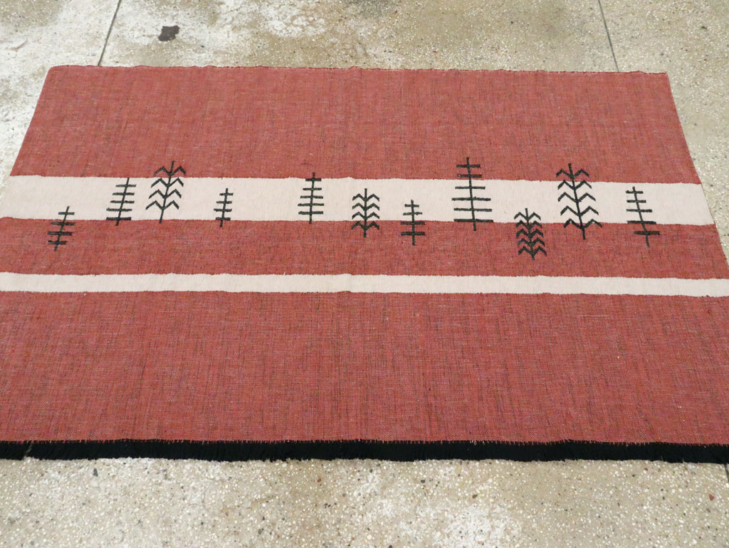 Vintage Ecuadorian Textile Flatweave, No.27742 - Galerie Shabab